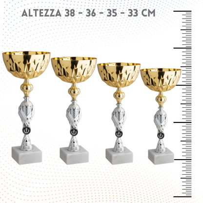 Set 4 Coppe da 38 - 36 - 35 - 33 cm | Cod. 11.009G