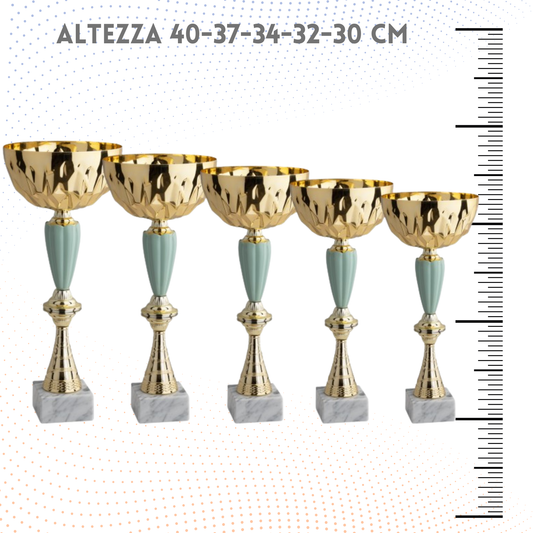 Set di coppe personalizzate 40-37-34-32-30 cm | Cod. 11.039G