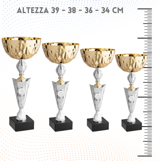 Set 4 Coppe da 39 - 38 - 36 - 34 cm | Cod. 11.489G