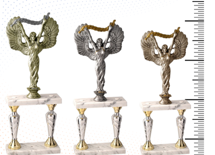 Tris di trofei a due piani 48 - 44 - 41 cm | Cod. 5.239
