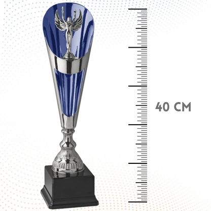 Trofeo in metallo da 40 cm con Vittoria | Cod. 6.491