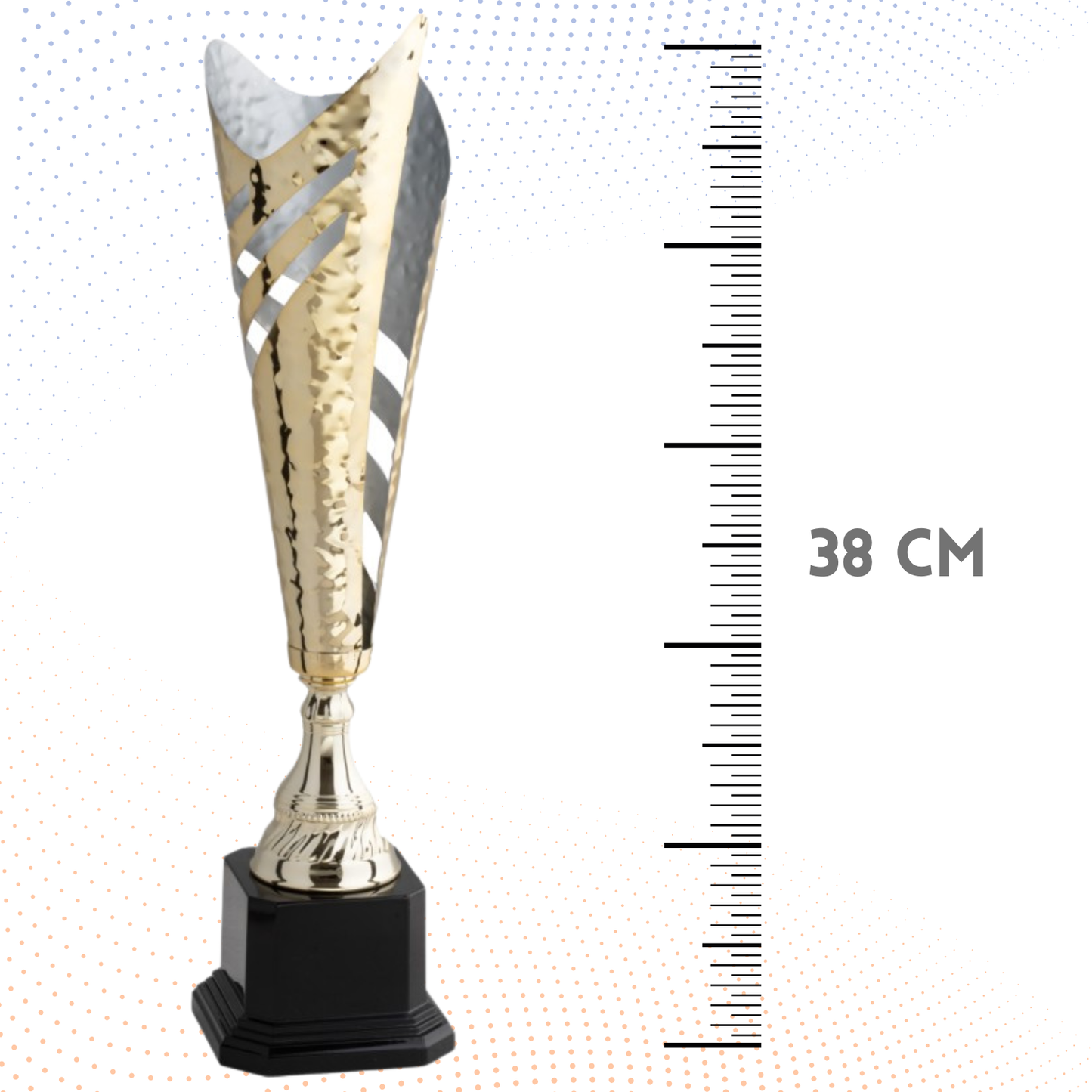 Trofeo in metallo da 38 cm, peso da 0,5 Kg | Cod. 4.553