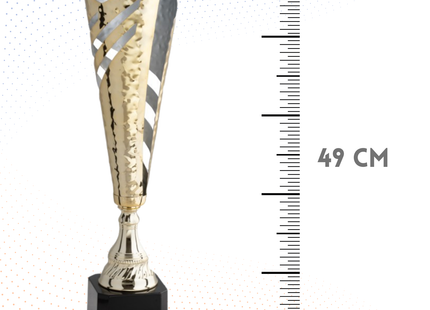 Trofeo in metallo da 49 cm, peso da 1 Kg | Cod. 4.551