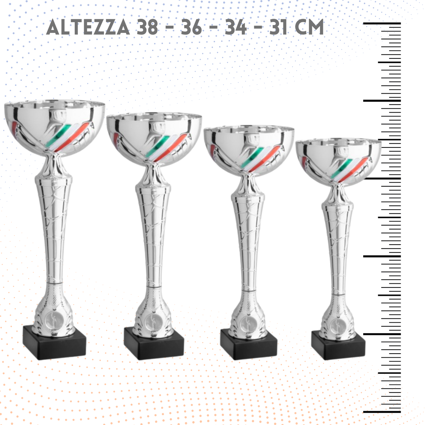 Set 4 Coppe da 38 - 36 - 34 - 31 cm | Cod. 11.019