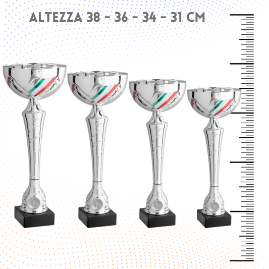 Set 4 Coppe da 38 - 36 - 34 - 31 cm | Cod. 11.019