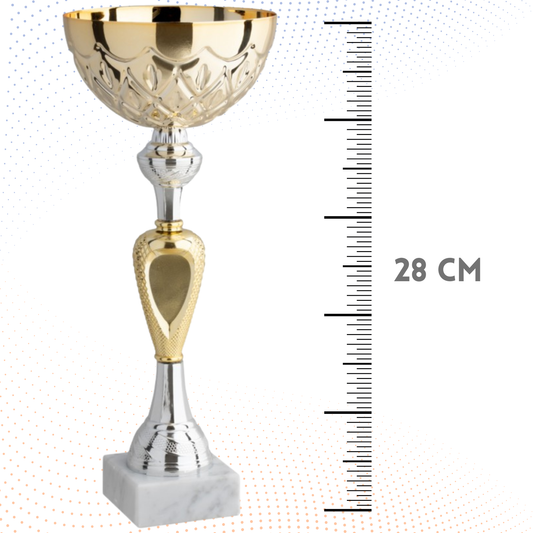 Coppa da 28 cm con base in marmo | Cod. 12.054G