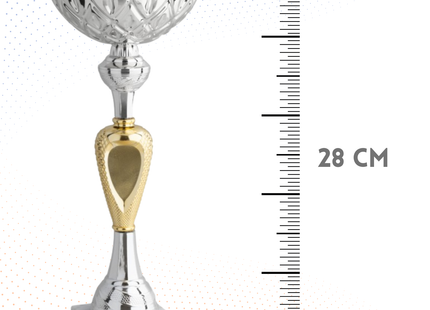 Coppa da 28 cm con base in marmo | Cod. 12.054S