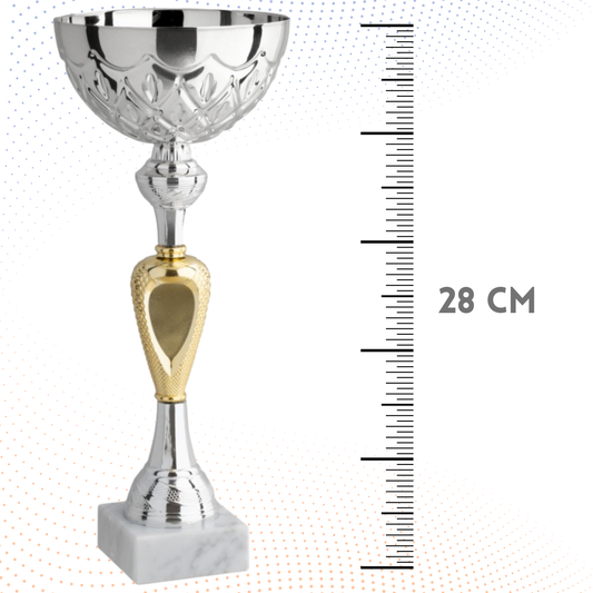 Coppa da 28 cm con base in marmo | Cod. 12.054S