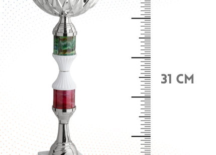 Coppa da 31 cm con base in marmo | Cod. 12.044S