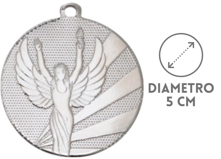 Medaglia personalizzata 50 mm argento | Cod. 23.009.23SQ