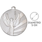 Medaglia personalizzata 50 mm argento | Cod. 23.009.23SQ