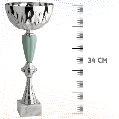 Coppa da 34 cm con base in marmo | Cod. 11.033S
