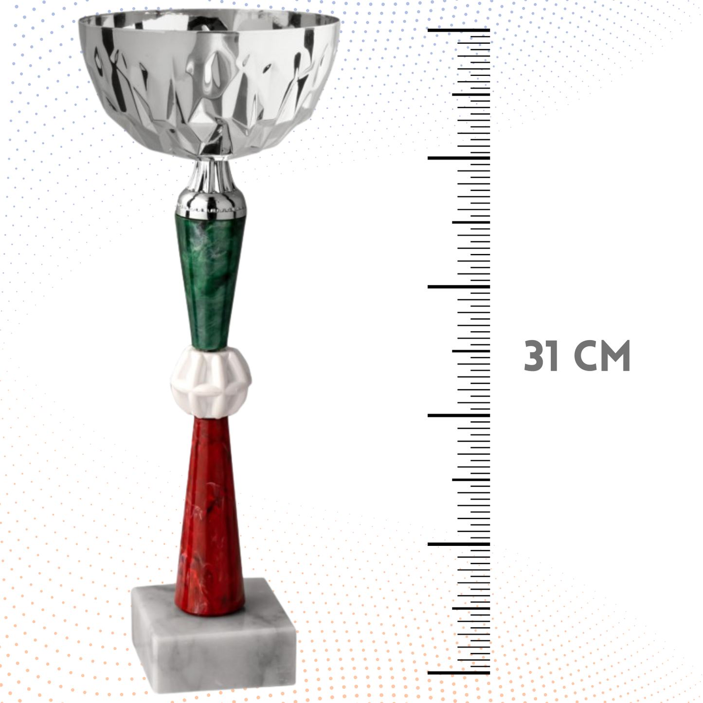 Coppa da 31 cm con base in marmo | Cod. 12.252S