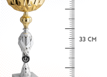 Coppa da 33 cm con base in marmo | Cod. 11.004G
