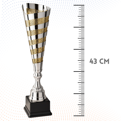 Trofeo in metallo da 43 cm artigianale | Cod. 6.473