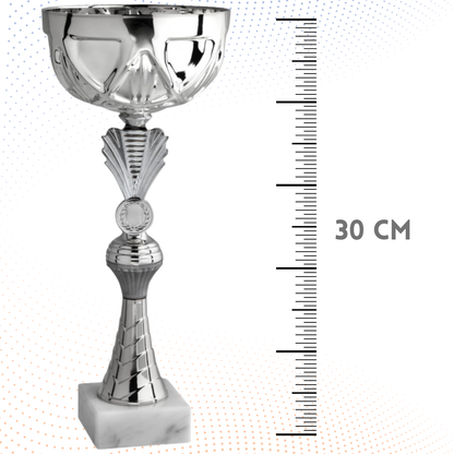 Coppa da 30 cm con base in marmo | Cod. 12.033S