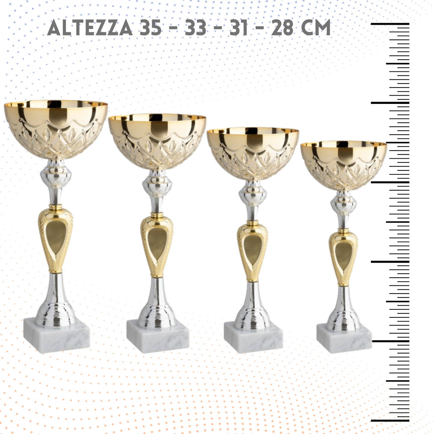 Set 4 Coppe da 35 - 33 - 31 - 28 cm | Cod. 12.059G