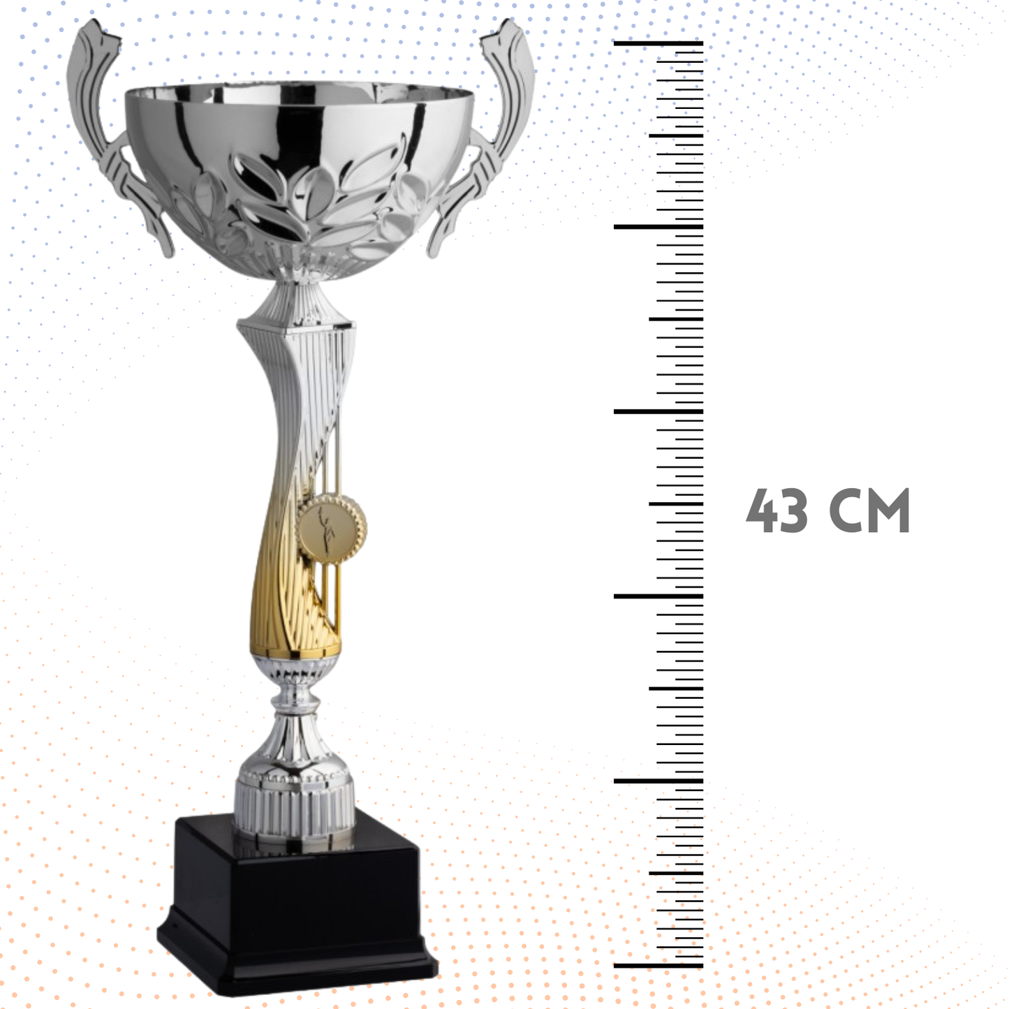 Trofeo in metallo da 43 cm con manici | Cod. 6.043