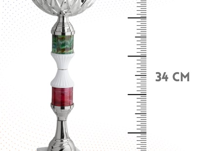 Coppa da 34 cm con base in marmo | Cod. 12.043S
