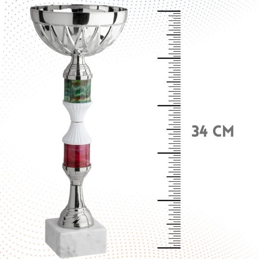Coppa da 34 cm con base in marmo | Cod. 12.043S