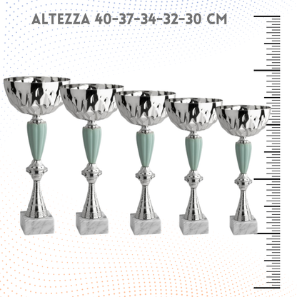 Set di coppe personalizzate 40-37-34-32-30 cm | Cod. 11.039S