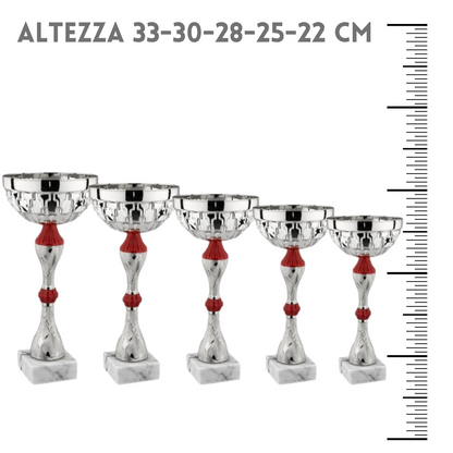 Set completo 7 pezzi premiazioni calcistiche gran risparmio | Cod. Giove