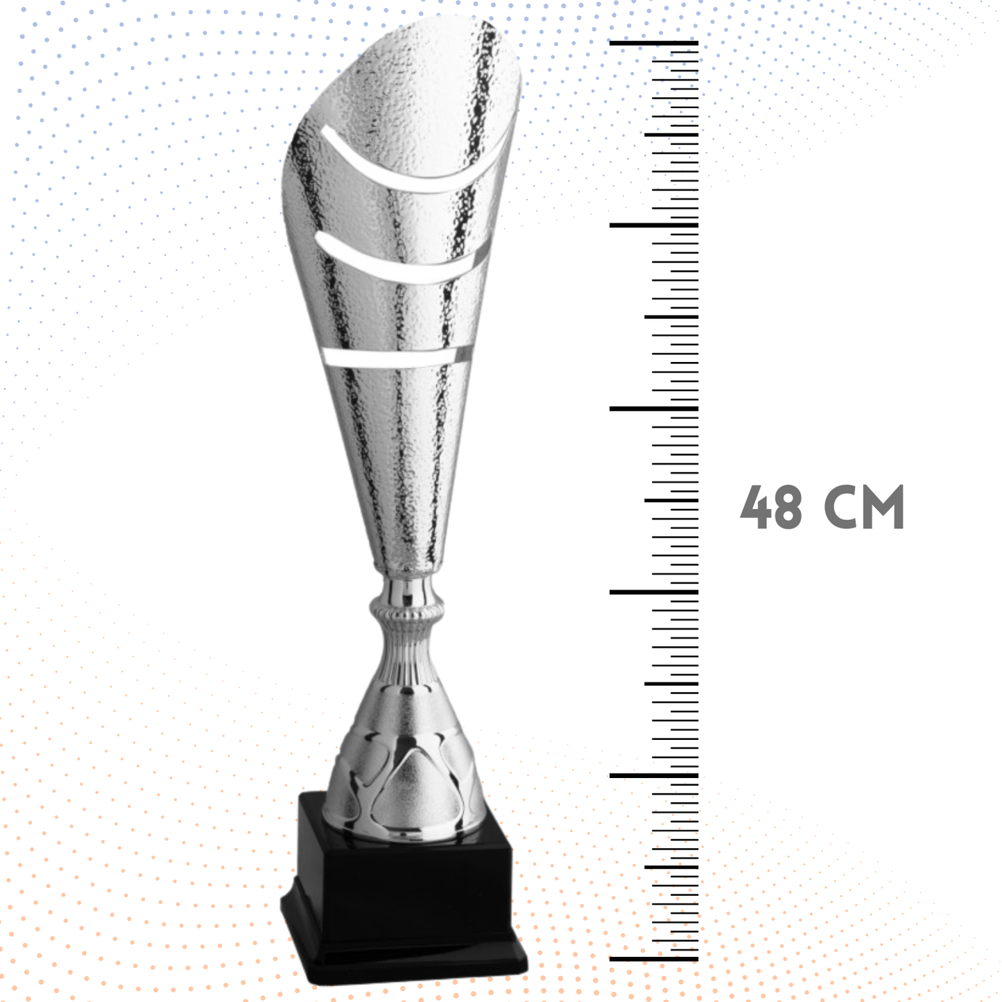 Trofeo in metallo da 48 cm con asole | Cod. 7.041