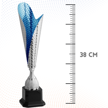 Trofeo in metallo da 38 cm, peso da 0,5 Kg | Cod. 4.543