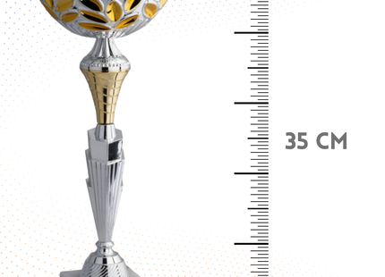 Coppa da 35 cm con base in marmo | Cod. 8.703S