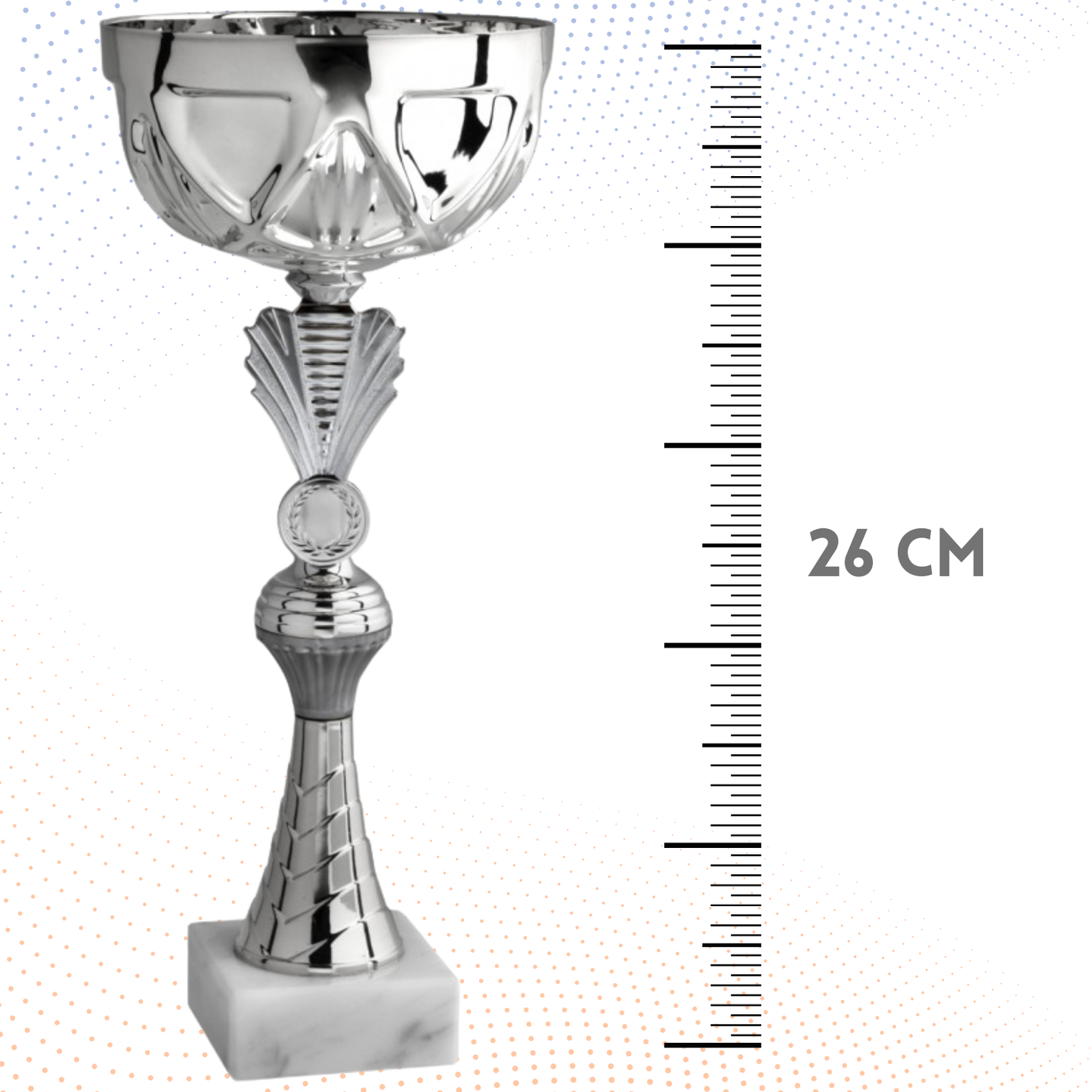 Coppa da 26 cm con base in marmo | Cod. 12.033S