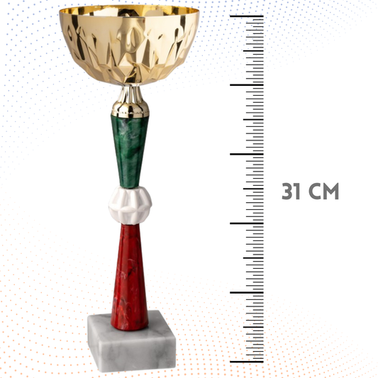 Coppa da 31 cm con base in marmo | Cod. 12.252G