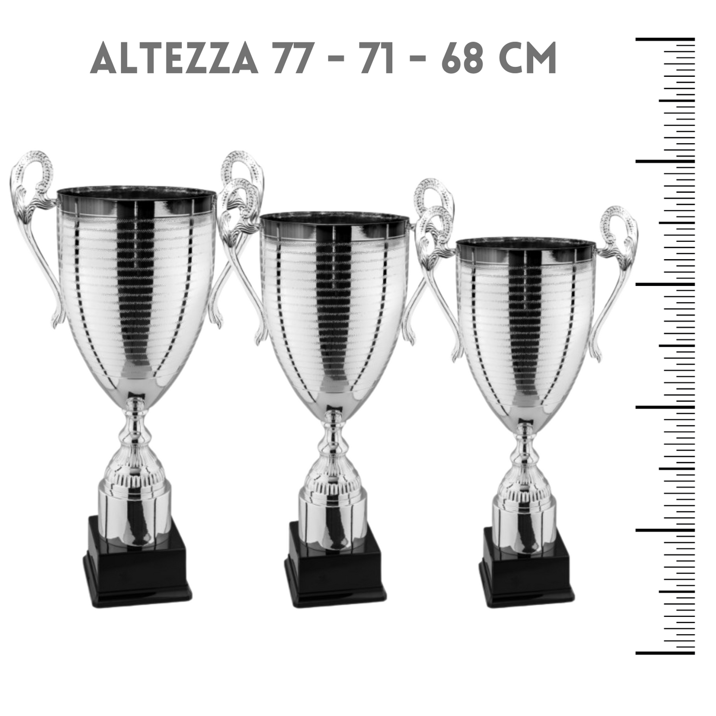 Tris di premiazioni personalizzate 77 - 71 - 68 cm | Cod. 1.059