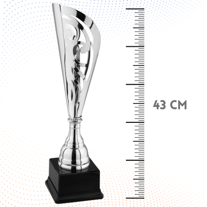 Trofeo in metallo da 43 cm con fregio | Cod. 6.532