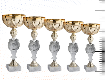 Set di 5 coppe personalizzate 36-34-32-31-28 cm | Cod. 12.009G