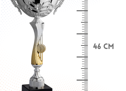 Trofeo in metallo da 46 cm con manici | Cod. 6.042