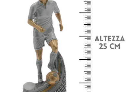 Premio calcistico da 25 cm personalizzato | Cod. 15.284A