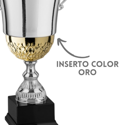 Tris di trofei personalizzati con manici 58 - 51 - 46 cm | Cod. 2.491G