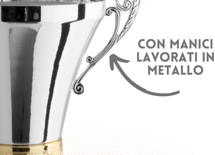 Set 4 premiazioni personalizzate con manici 62 - 55 - 50 - 46 cm | Cod. 1.099