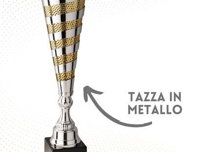 Tris di trofei personalizzati 47 - 45 - 43 cm | Cod. 6.479