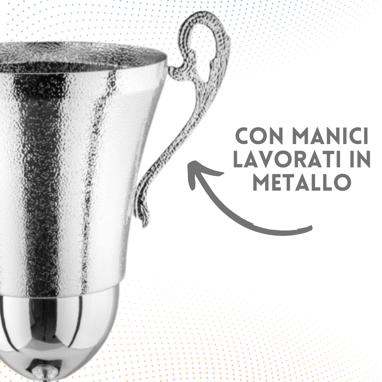 Tris di premiazioni personalizzate con manici 47 - 41 - 37 cm | Cod. 2.141P
