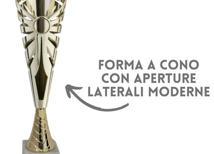Tris di premiazioni personalizzate 36 - 34 - 31 cm | Cod. 12.969G