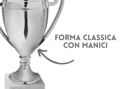 Tris di premiazioni 22 - 19 - 17 cm con manici | Cod. 13.579