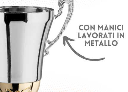 Tris di trofei personalizzati con manici 42 - 38 - 32 cm | Cod. 2.491P