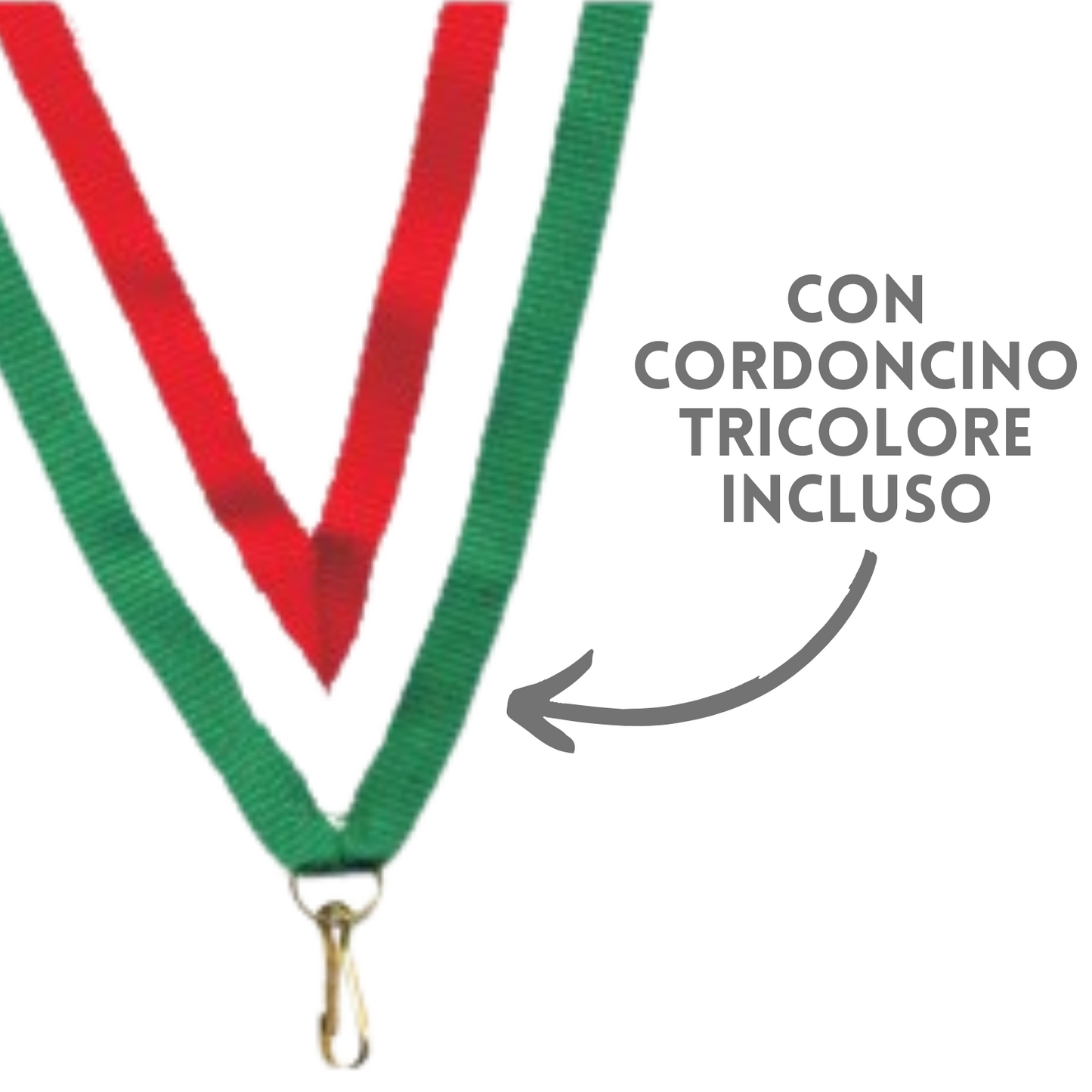 Medaglie personalizzate con logo resinato 70 mm oro | Cod. 22.307.69G