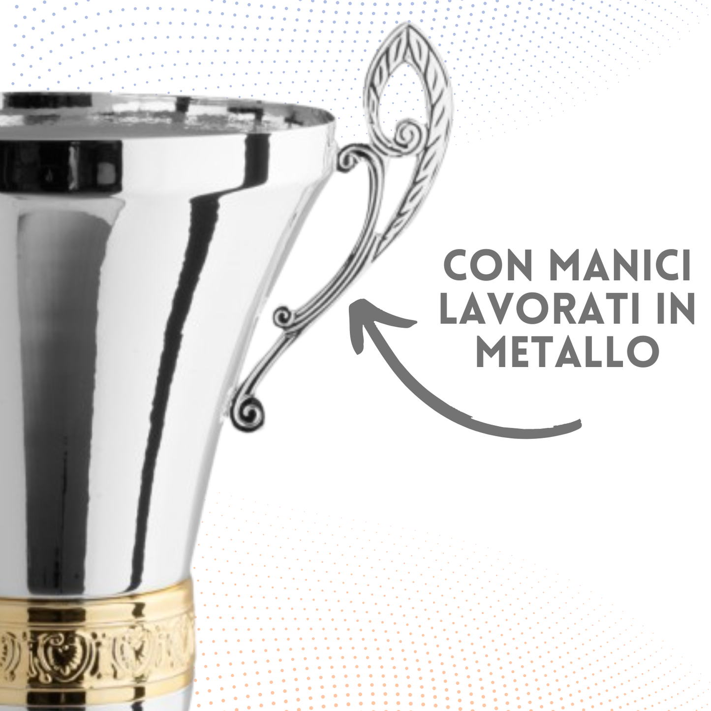 Tris di premiazioni personalizzate con manici 62 - 55 - 50 cm | Cod. 1.092-T