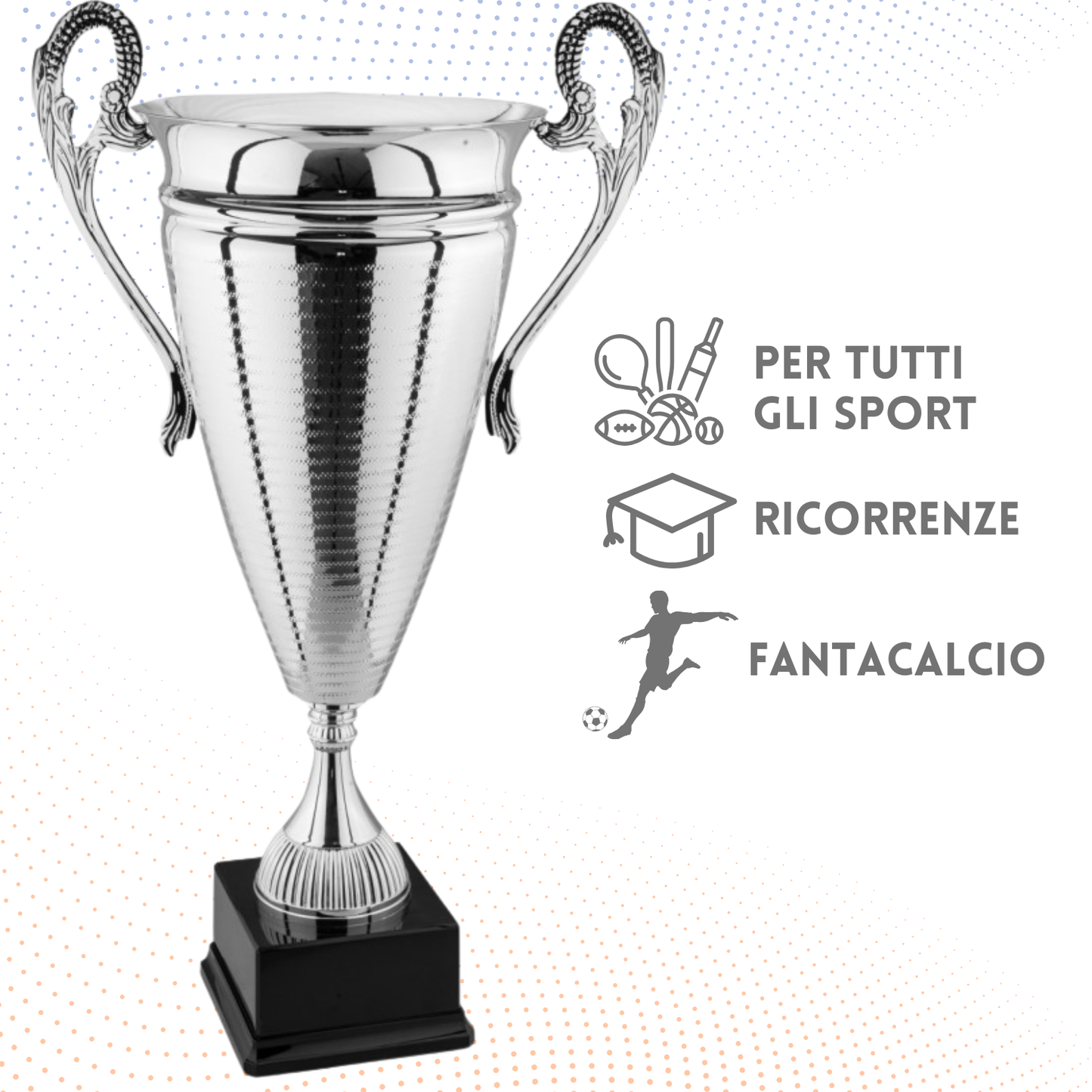 Tris di premiazioni personalizzate con manici 72 - 66 - 61 cm | Cod. 1.069