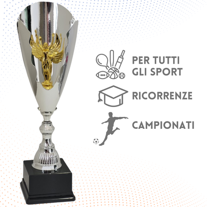 Tris di trofei personalizzati 51 - 45 - 41 cm | Cod. 4.319