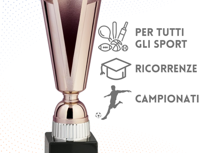 Coppa da 30 cm in ABS colore bronzo | Cod. 8.633