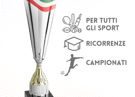 Trofeo in metallo da 57 cm, peso da 2 Kg | Cod. 3.111