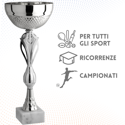 Coppa da 43 cm con base in marmo | Cod. 10.051S